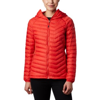 Columbia Ženske Jakne - Powder Pass Hooded Narančaste | ZDQY-79326